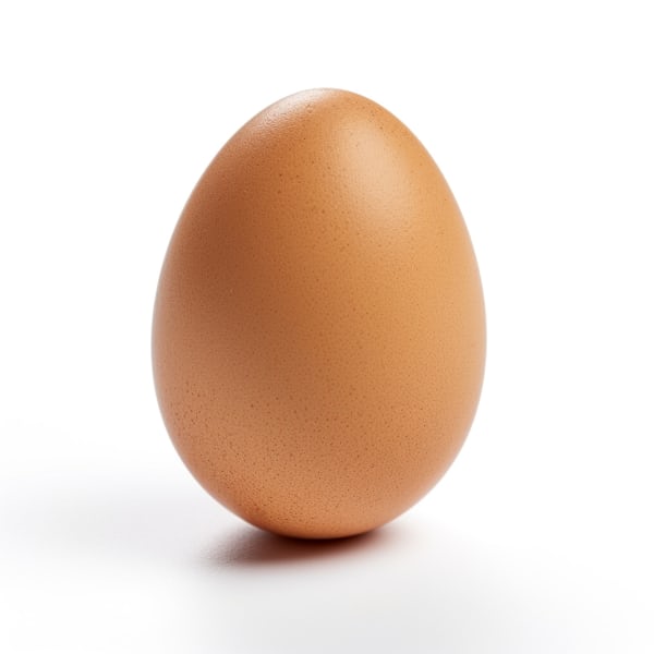A brown egg